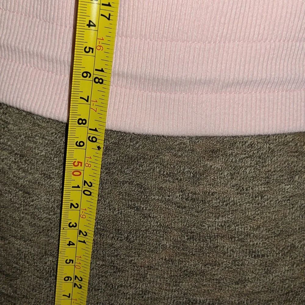 Flirtitude Women's Sweatshirt Relaxed Crop Mock Super Soft Pink Lg Jewelry Free - Picture 10 of 12